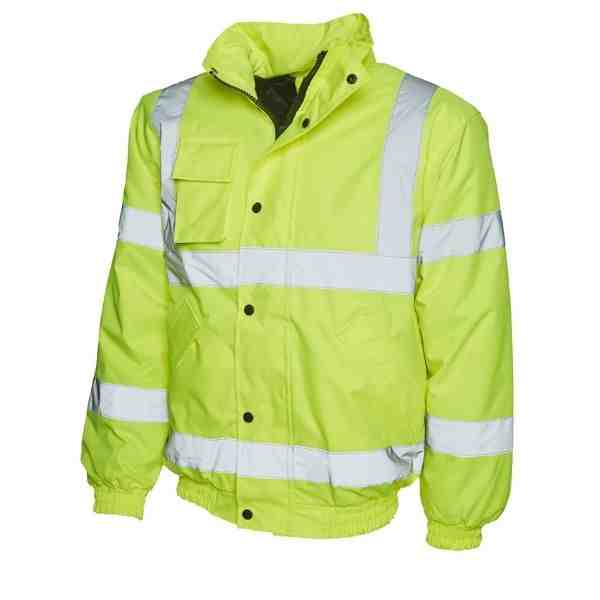 Uneek Hi-Vis Bomber Jacket